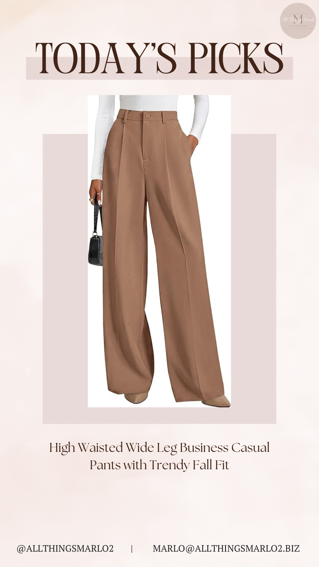 High Waisted Wide Leg Business Casual Pants with Trendy Fall Fit 

 #LTKSeasonal #LTKWorkwear #LTKTravel