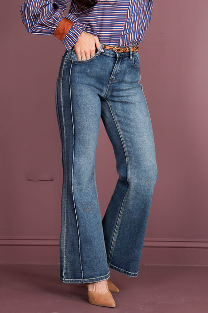 Gloria Flared Leg Denim Jean | The Willow Tree