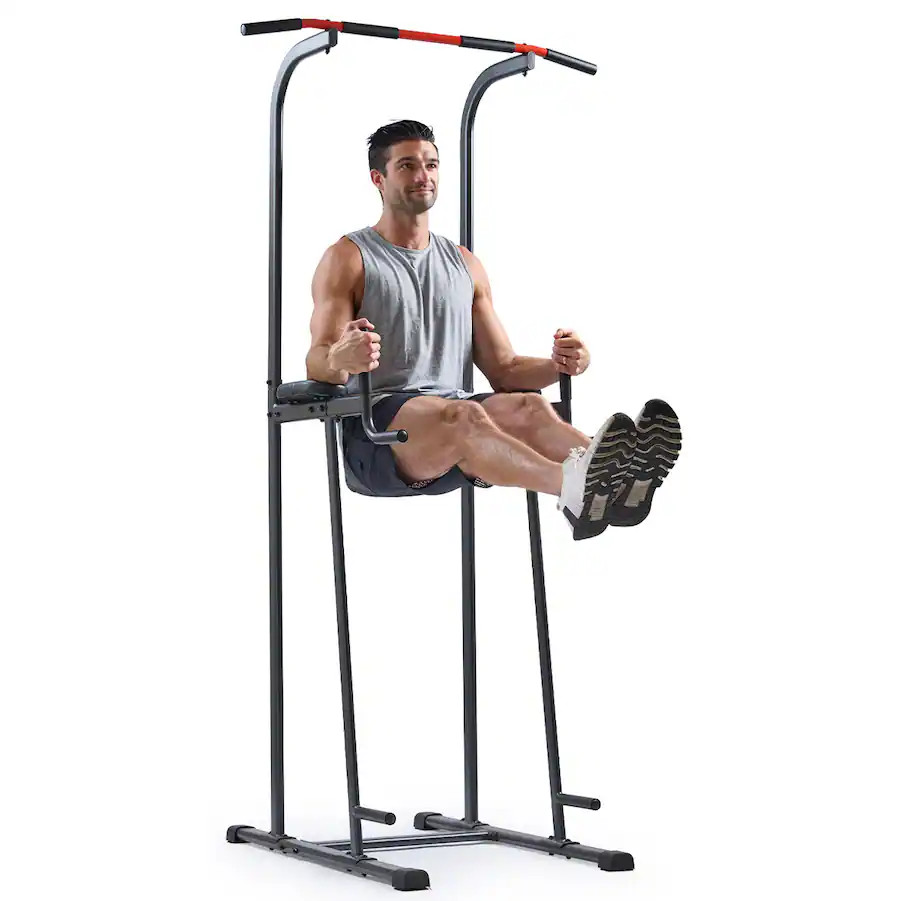 Sunny Health & Fitness - Multi-Function Power Tower - Dark Gray | Best Buy U.S.