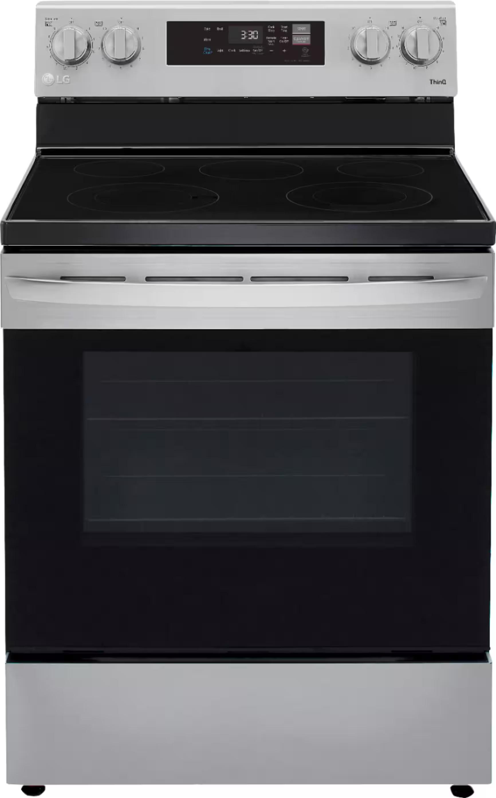 LG 6.3 Cu. Ft. Smart Freestanding Electric Range with EasyClean and WideView Window Stainless Ste... | Best Buy U.S.