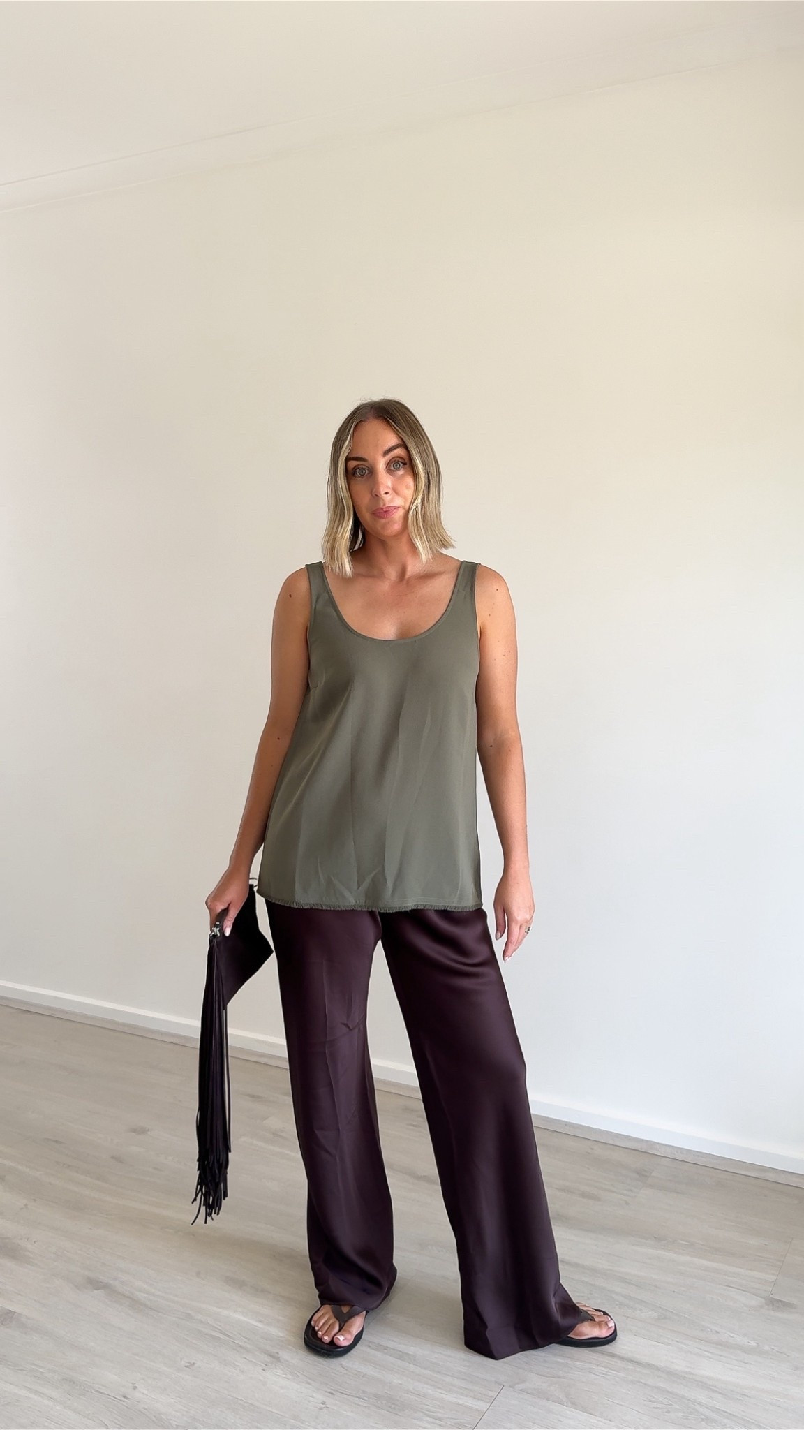 Wearing - 
Tank by Witchery 
Bag by Witchery 
Pants by Witchery 
Sandals by Tony Bianco 

#LTKaustralia #LTKstyletip