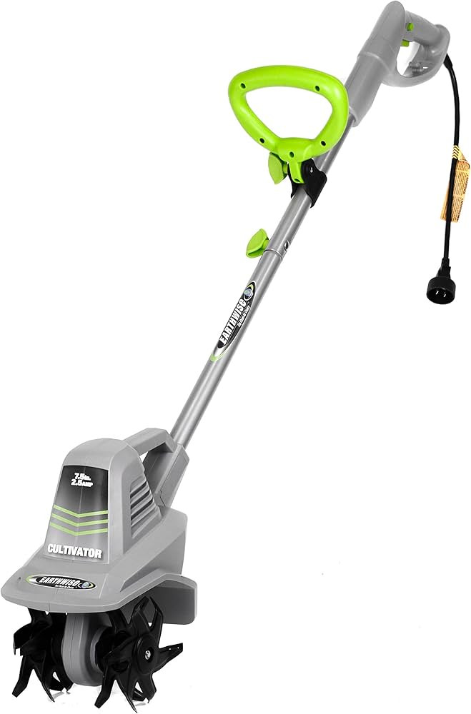Earthwise TC70025 7.5-Inch 2.5-Amp Corded Electric Tiller/Cultivator, 7.5-Inch, 2.5-Amp Corded, G... | Amazon (US)