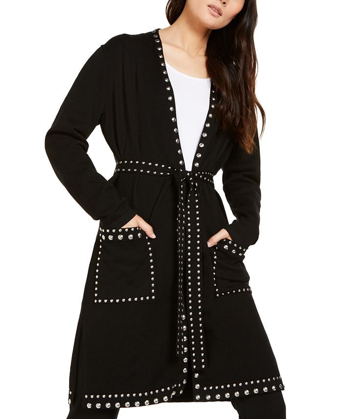 INC International Concepts Studded Cardigan, Created for Macy's & Reviews - Sweaters - Women - Ma... | Macys (US)