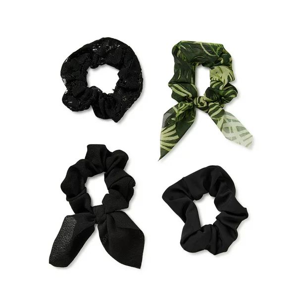 Time and Tru Women’s Hair Tie Set, 4-Pack | Walmart (US)