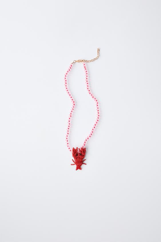 LOBSTER BEAD NECKLACE | Zara US