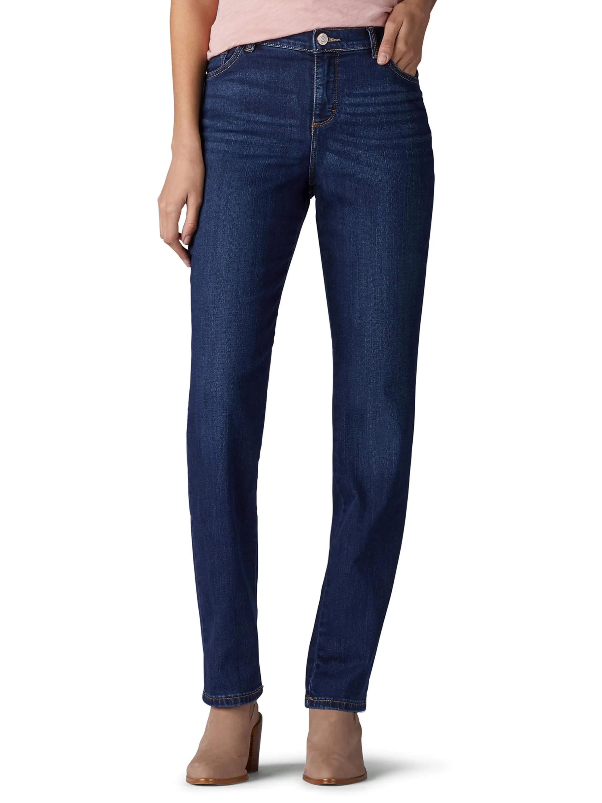 Lee Women's Instantly Slims Straight Leg Jean - Walmart.com | Walmart (US)