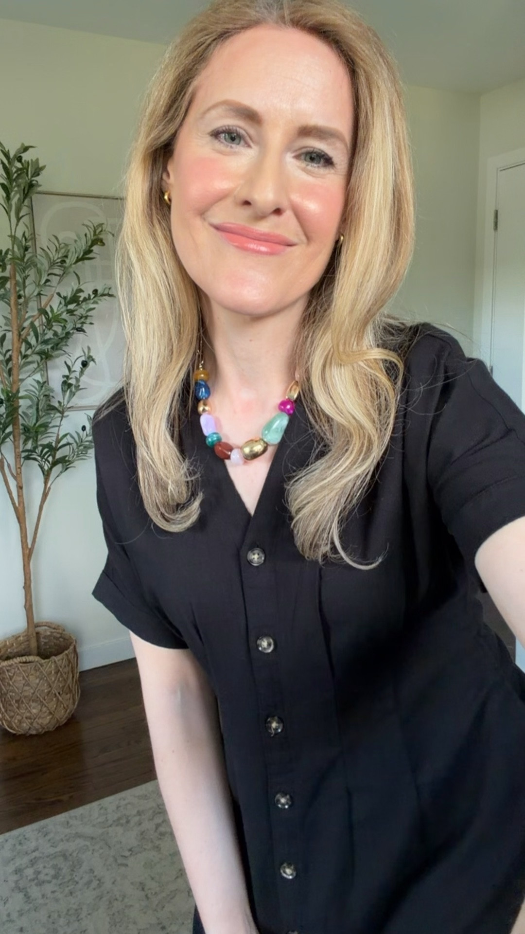 Walmart nailed it with this short sleeve shirt dress! Love the waist detail, buttons, and linen blend fabric (not itchy but does have a texture to it). I got my usual size small. Comes in several colorways. #walmartfashion work church casual everyday outfit summer

#LTKOver40
