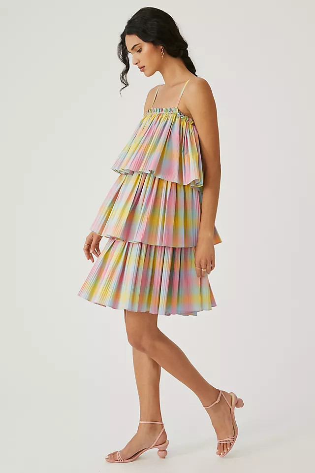 Square Neck Tiered Dress | Anthropologie (US)