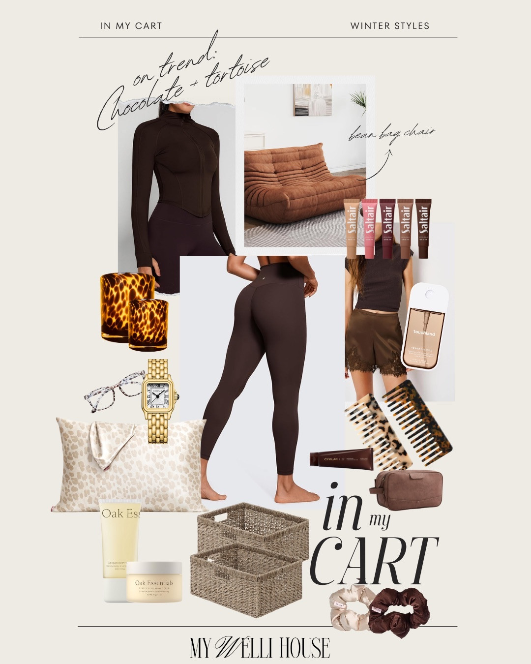 Current obsession: Chocolate & Tortoise 🍫 On-trend winter essentials currently in my cart, from the perfect espresso leggings and ribbed zip-up to chic tortoise home accents.

#LTKfinds #inmycart #amazonfinds #winteressentials #chocolatebrown #tortoiseshell #athleisure #ltkit

#LTKHome #LTKSaleAlert #LTKdayinmylife
