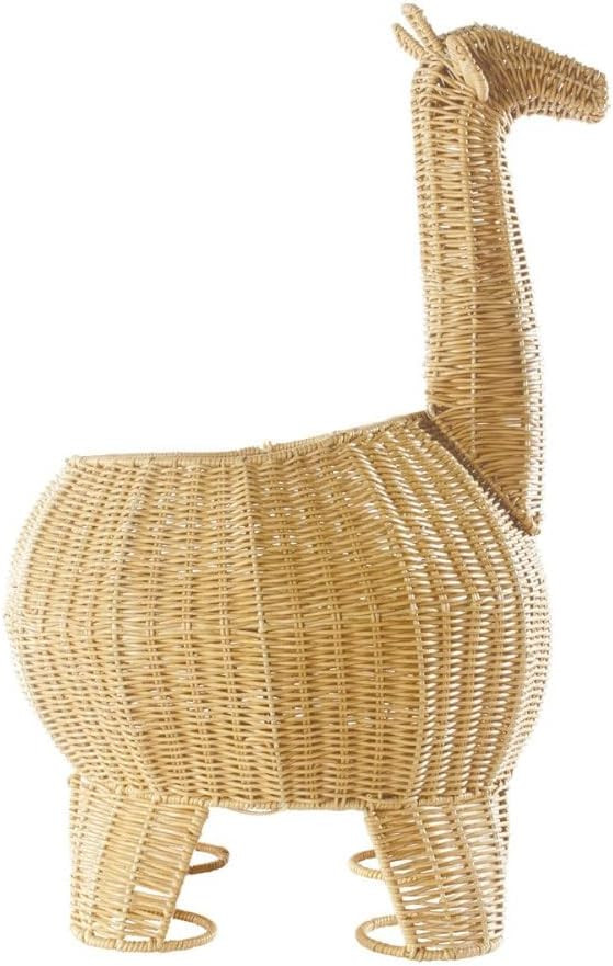 Kaplan Early Learning Giraffe Washable Wicker Floor Basket | Home Decor Organizer | Animal-Shaped... | Amazon (US)