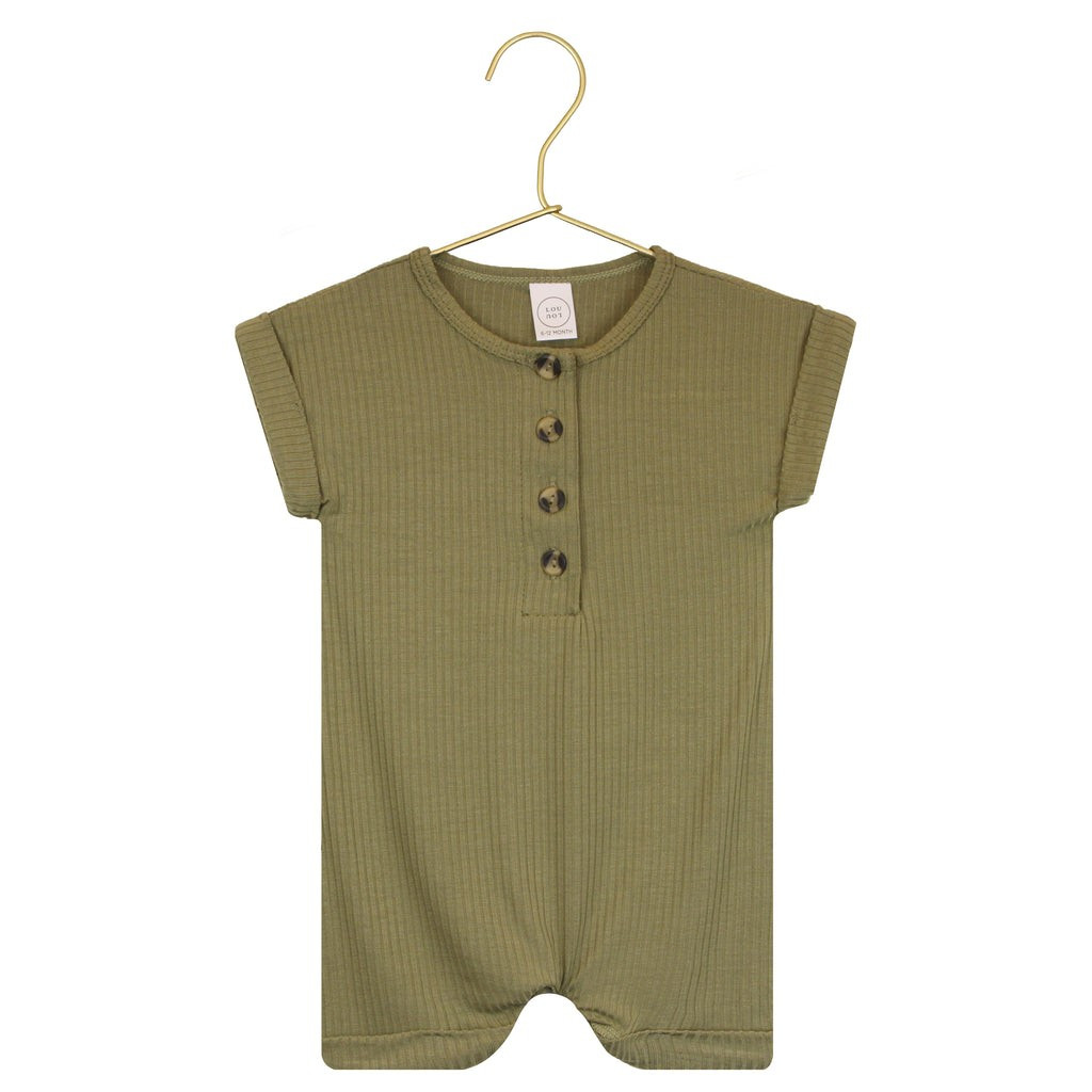 Ollie Ribbed Romper | Lou Lou & Company