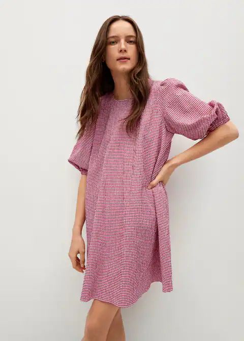 Puffed sleeves dress | MANGO (UK)