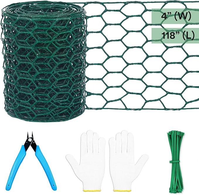 Floral Chicken Wire for Craft,4 x 118 Inch Lightweight Galvanized Hexagonal Chicken Wire Netting,... | Amazon (US)