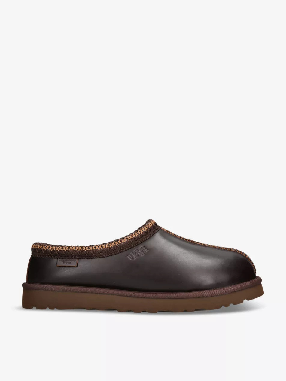 Tasman branded leather slippers | Selfridges