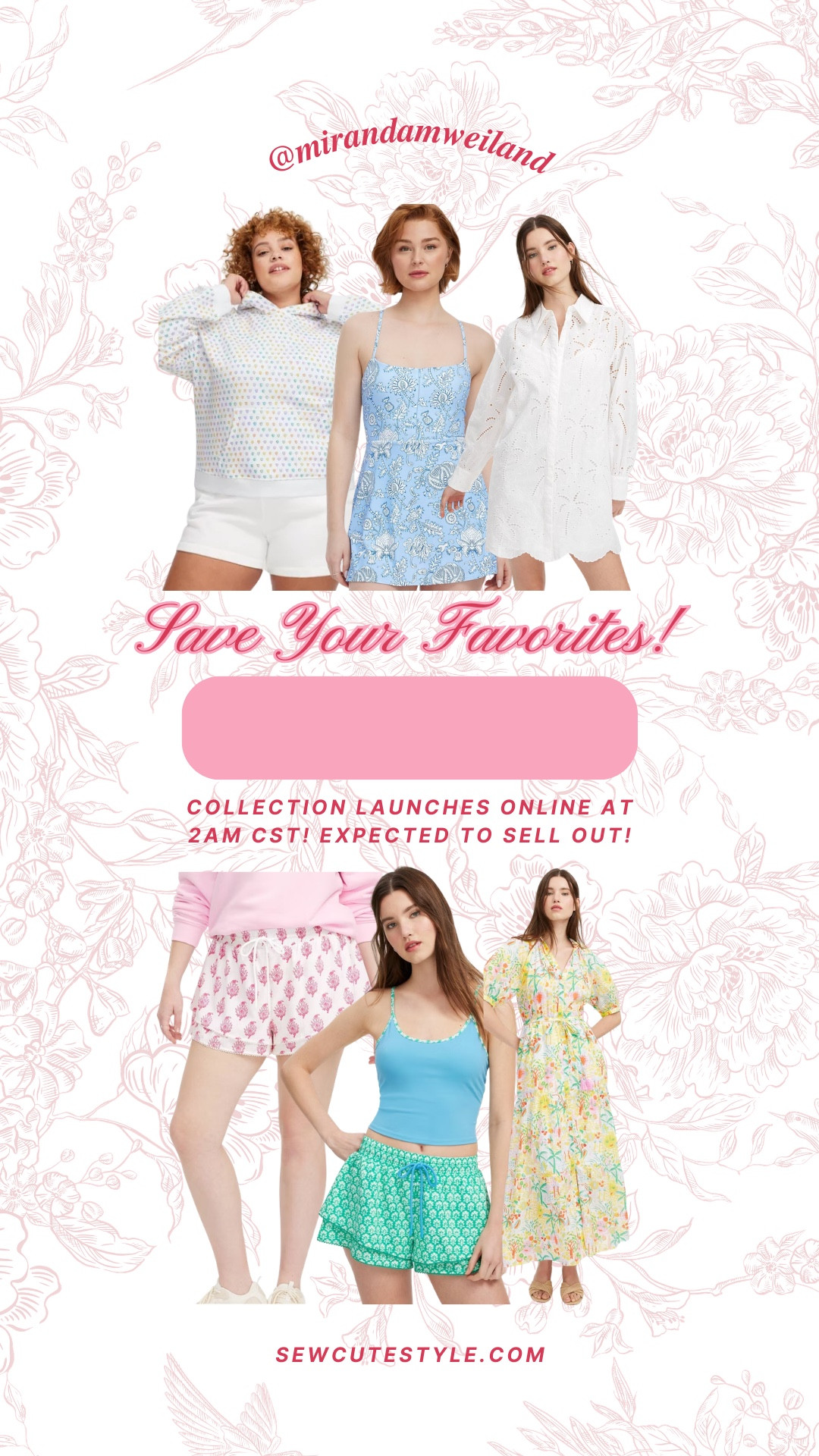 Save this post for easy access to the collection tomorrow morning! Launches at 2am CST. 

roller rabbit target / roller rabbit target collection / target new arrivals / target spring collection / roller rabbit collab / target roller rabbit pajamas / roller rabbit target women / roller rabbit target kids / roller rabbit target baby / target spring pajamas / colorful spring loungewear / matching family pajamas / target resort wear / affordable spring fashion / target vacation outfits