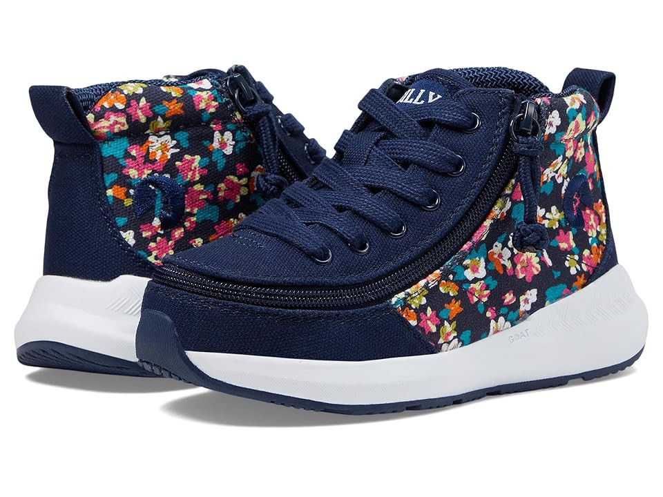 BILLY Footwear Kids BILLY Goat Classic High (Toddler) Kids Shoes Navy Floral : 5 Toddler XW, Textile | Zappos