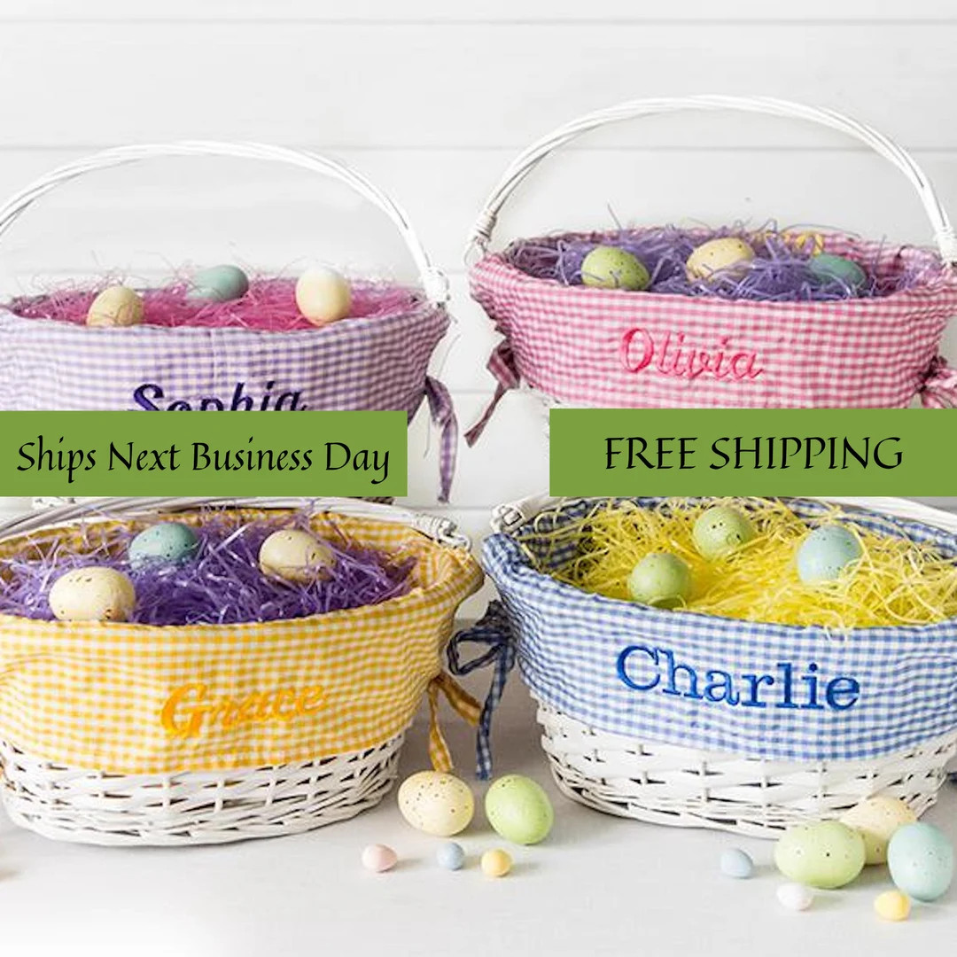 Personalized Easter Basket for Easter Egg Hunt - Easter Bucket for Boys and Girls - Easter Egg Ho... | Etsy (US)