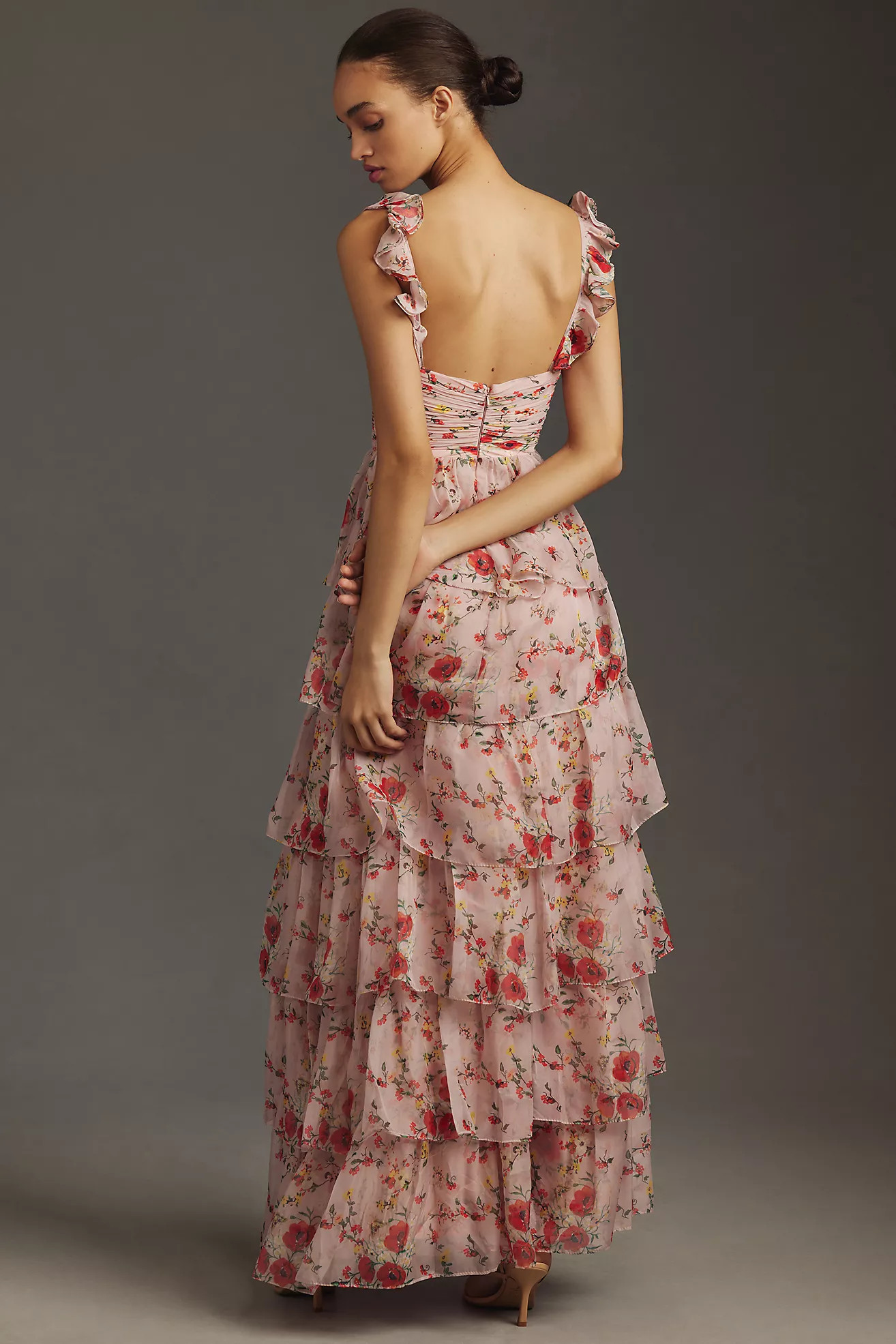 Mac Duggal Sleeveless Tiered Maxi Dress | Anthropologie (US)