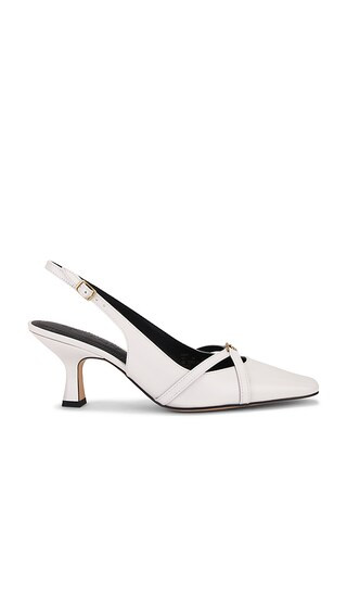 Rowyn Leather Slingback in Optic White | Revolve Clothing (Global)