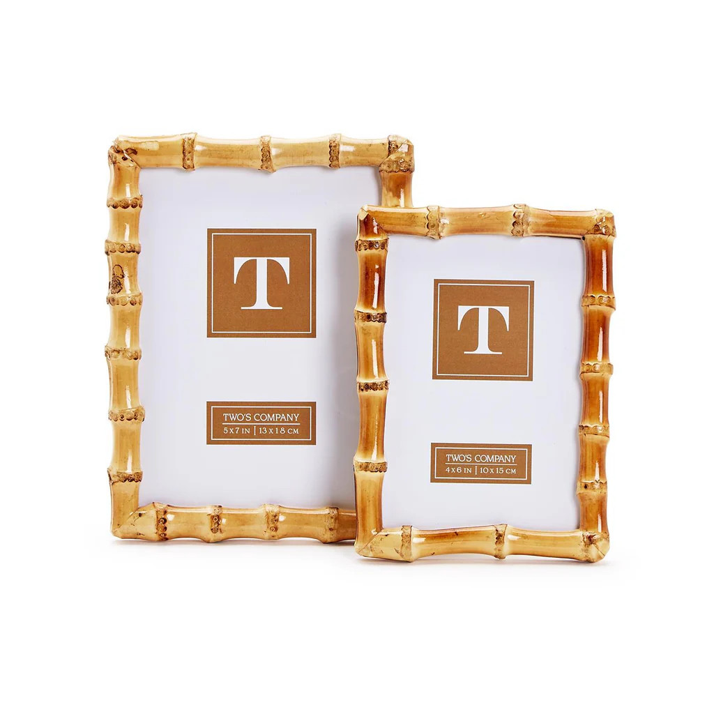 Blonde Bamboo Photo Frame, Set of 2 | Over The Moon