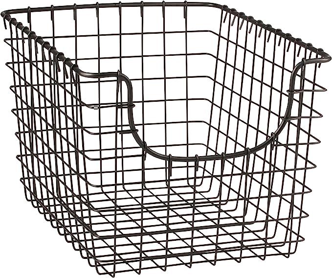 Spectrum Diversified Scoop Wire Basket, Vintage-Inspired Steel Storage Solution for Kitchen, Pant... | Amazon (US)