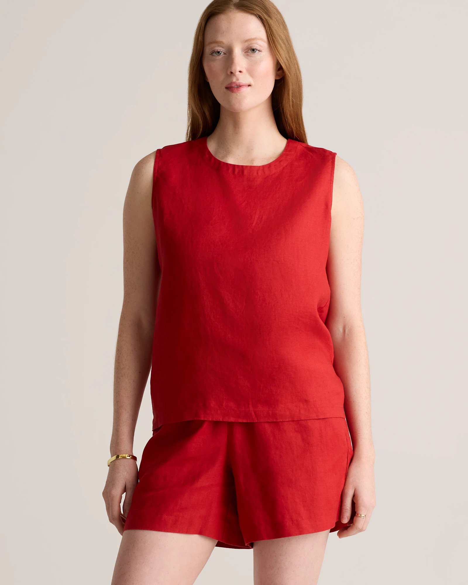 100% European Linen Tank | Quince