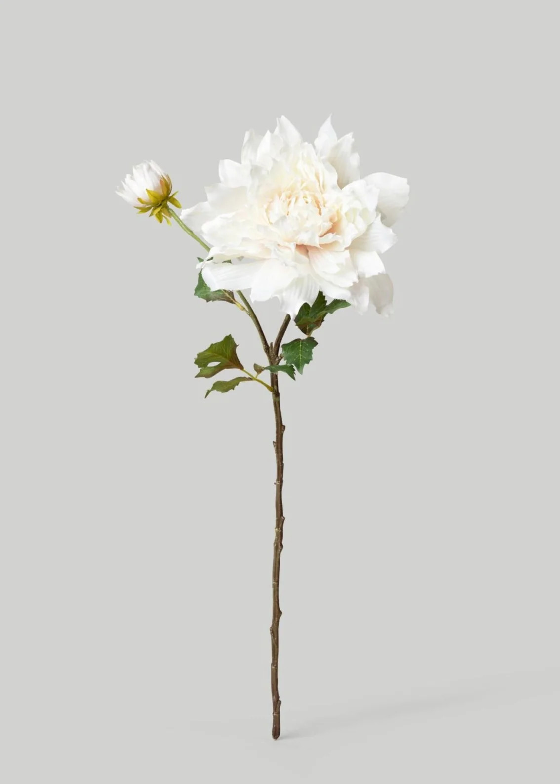 Cream White Artificial Dahlia Flower - 21.5" | Afloral | Afloral