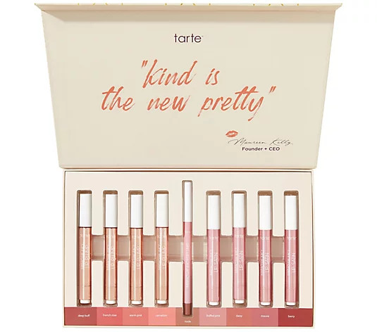 tarte 9-Piece Maracuja Juicy Lip Vault with Gift Box - QVC.com | QVC