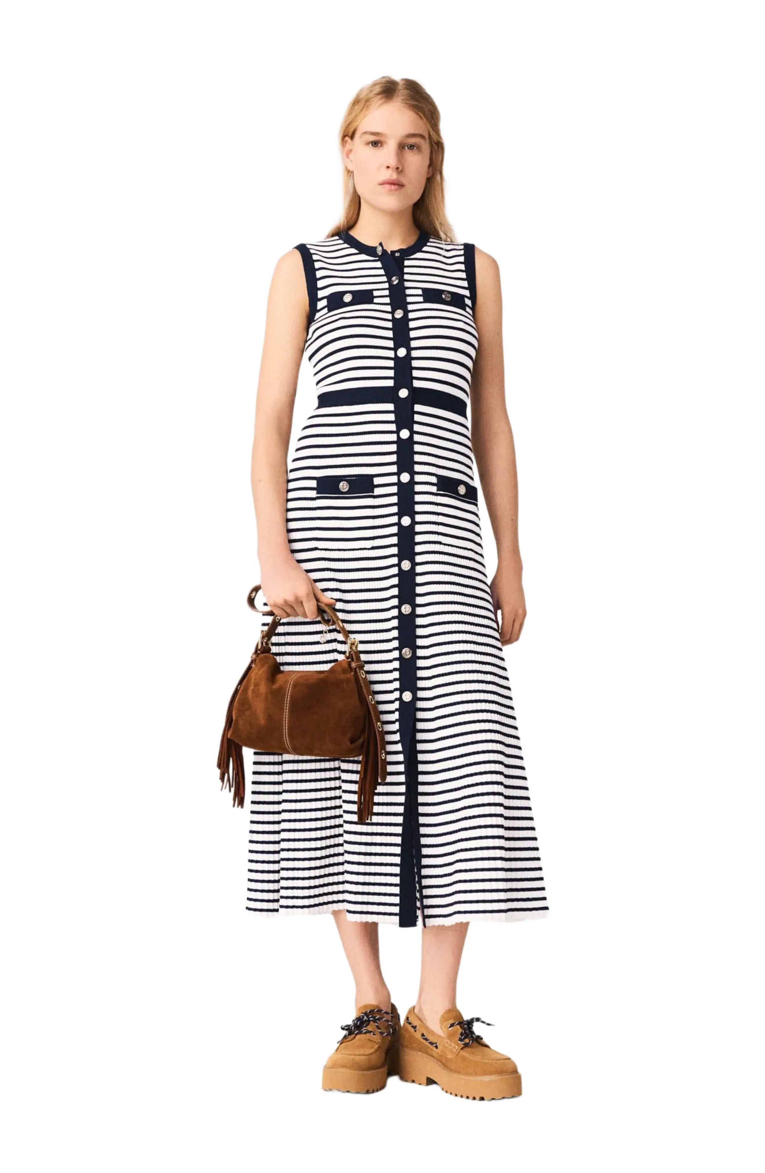Breton stripe knit maxi dress (Women) | Nordstrom | Nordstrom