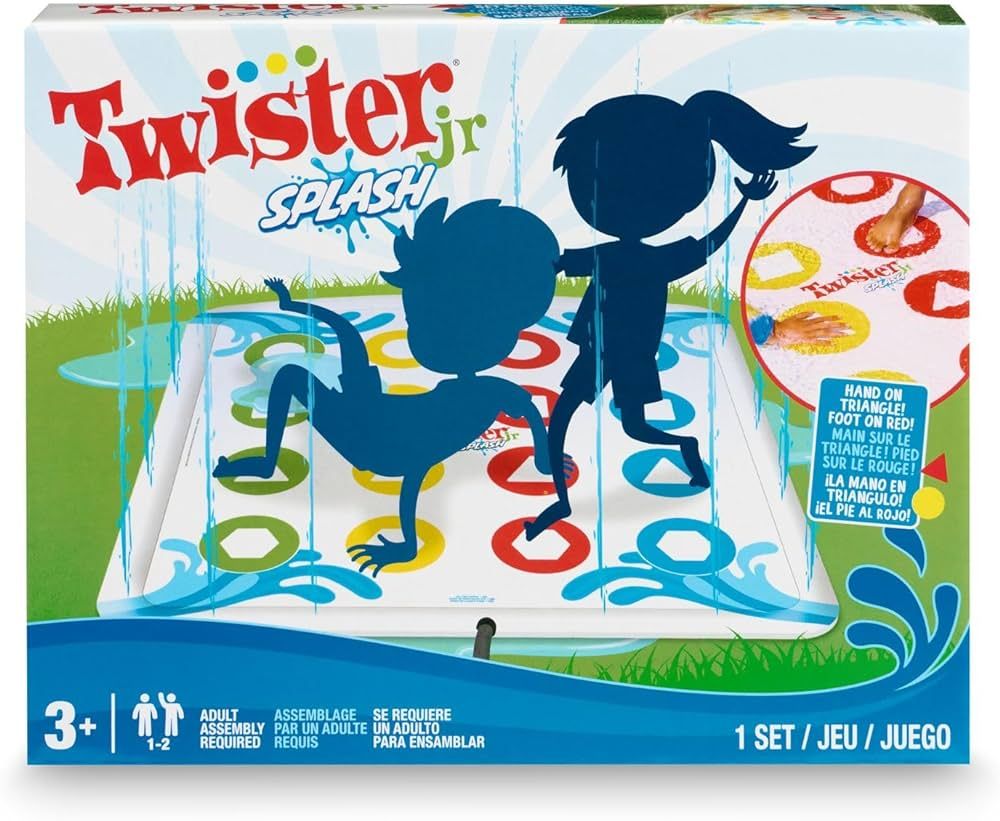 Hasbro Twister Jr. Splash – Outdoor Inflatable Water Twister Game for Kids | Amazon (US)