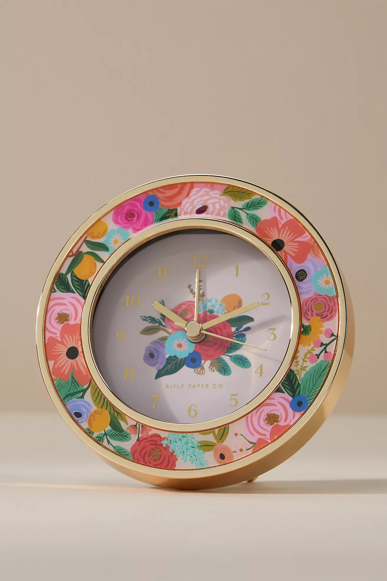 Rifle Paper Co. Garden Party Clock | Anthropologie (US)