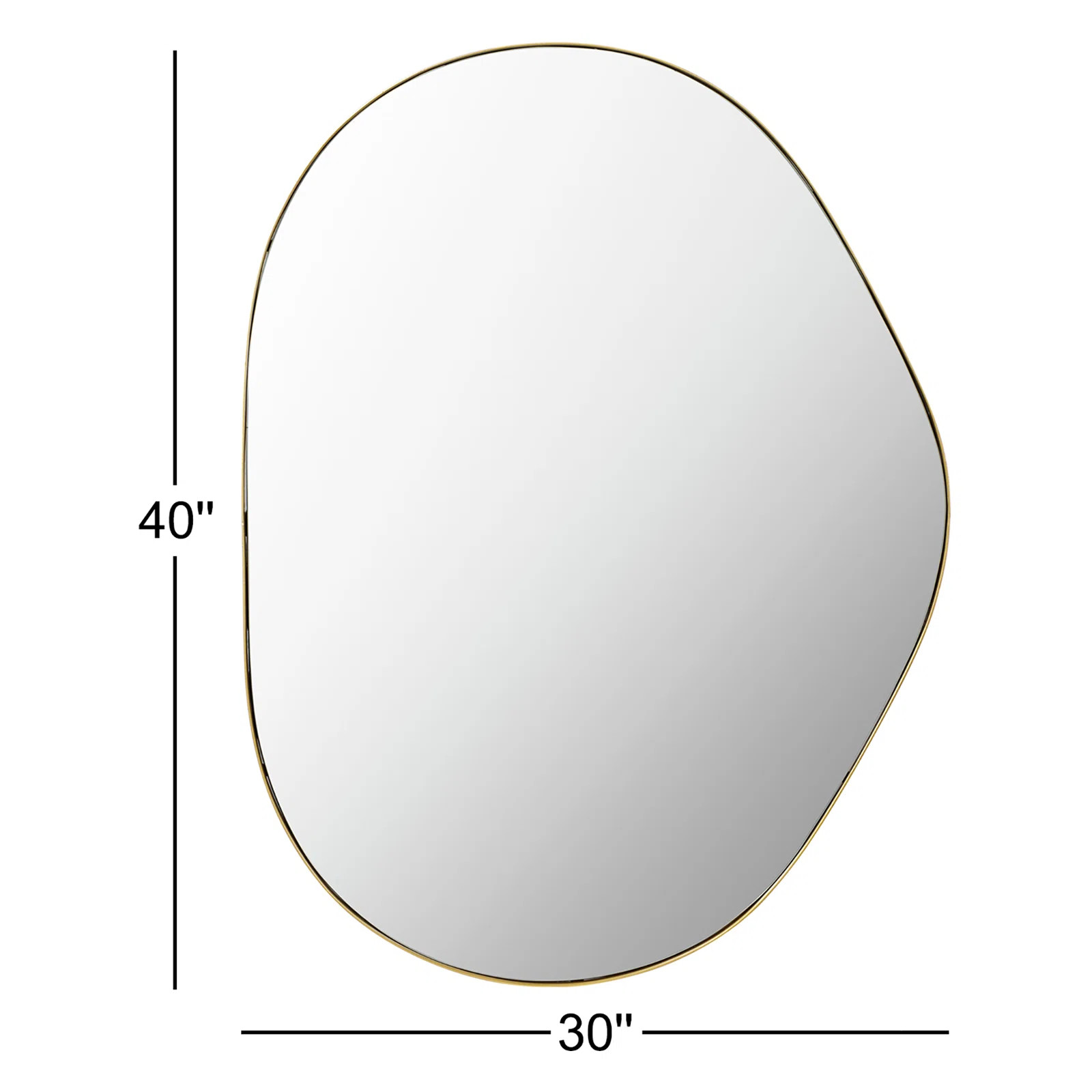 Kest Metal Flat Wall Mirror | Wayfair North America