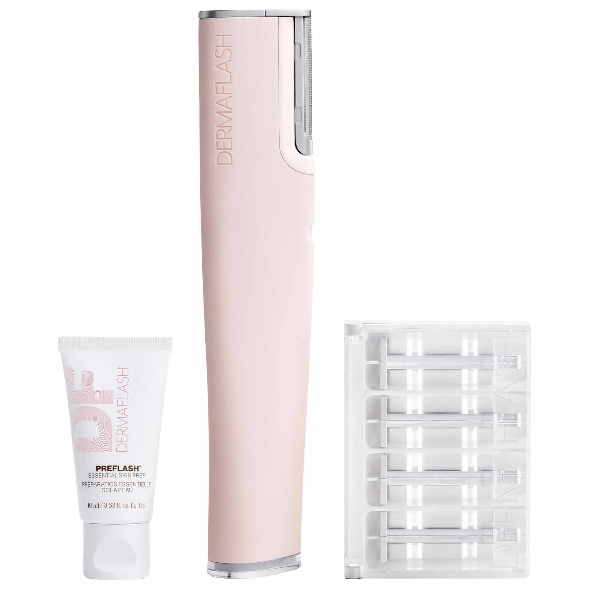 DERMAFLASH LUXE+ Advanced Sonic Dermaplaning + Peach Fuzz Removal Blush Pink | Sephora (US)