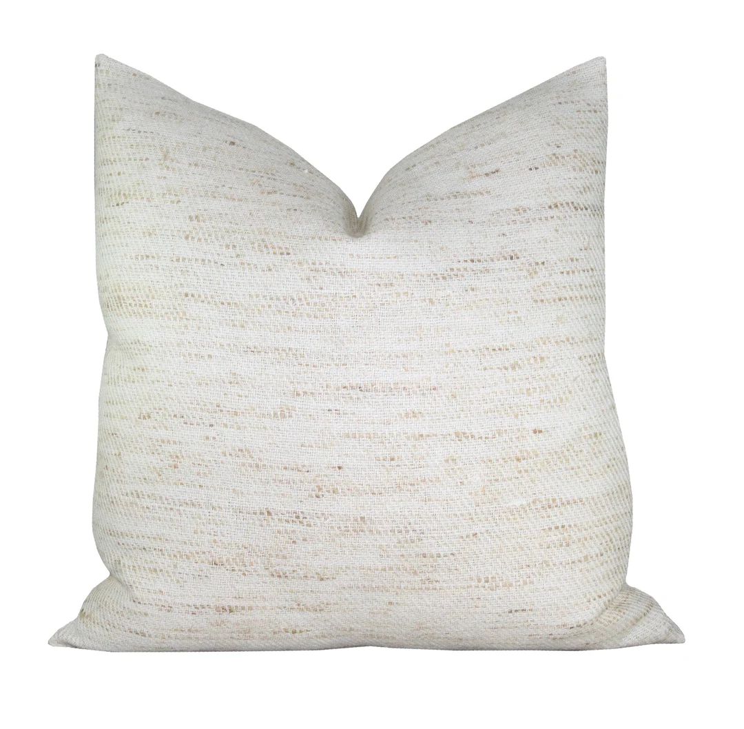 READY TO SHIP, Pillow Cover, Carmel Cream, Light Stripe, Spark Modern Pillow - Etsy | Etsy (US)