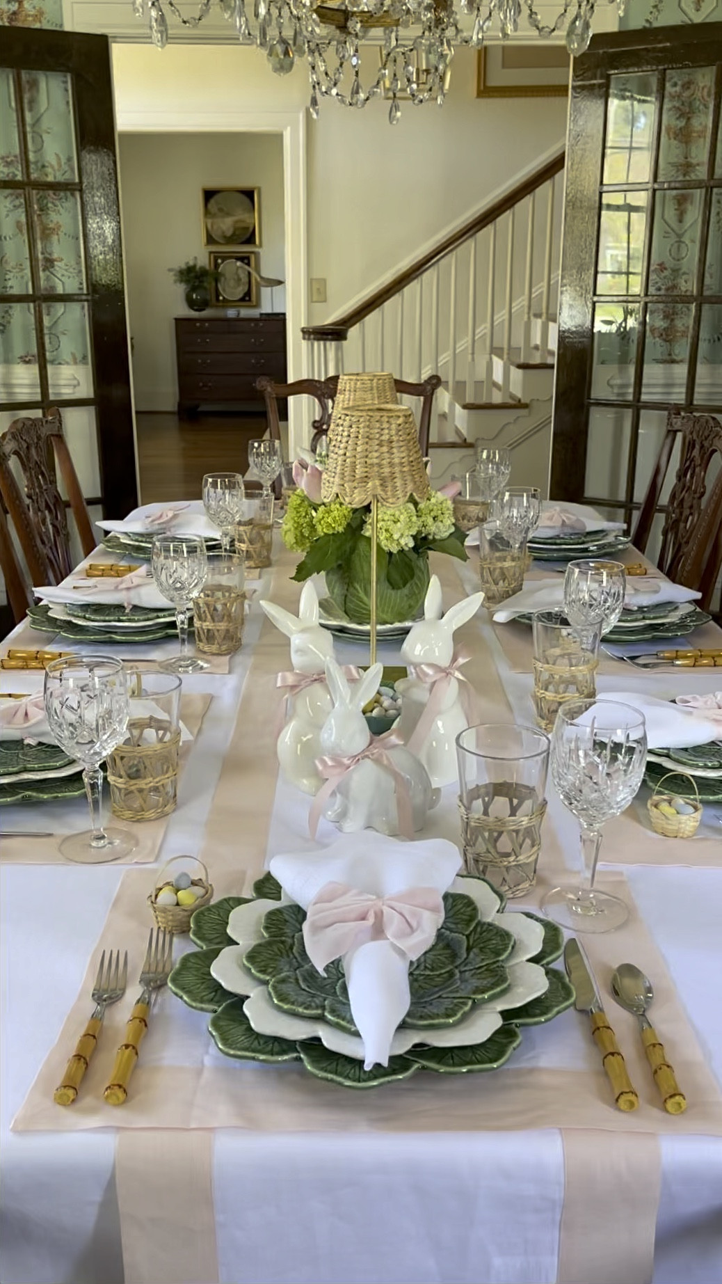 Easter Tablescape & Blooming Cabbage Arrangement 🥬🌷

#LTKhome #LTKparties #LTKstyletip
