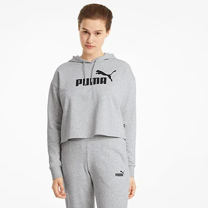 Moletom Puma Cropped Logo C/ Capuz Feminino - Feminino | Netshoes (BR)