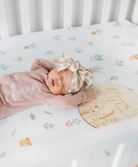 Monogrammed Lovedbaby Organic Footie  Personalized Baby | Etsy | Etsy (US)