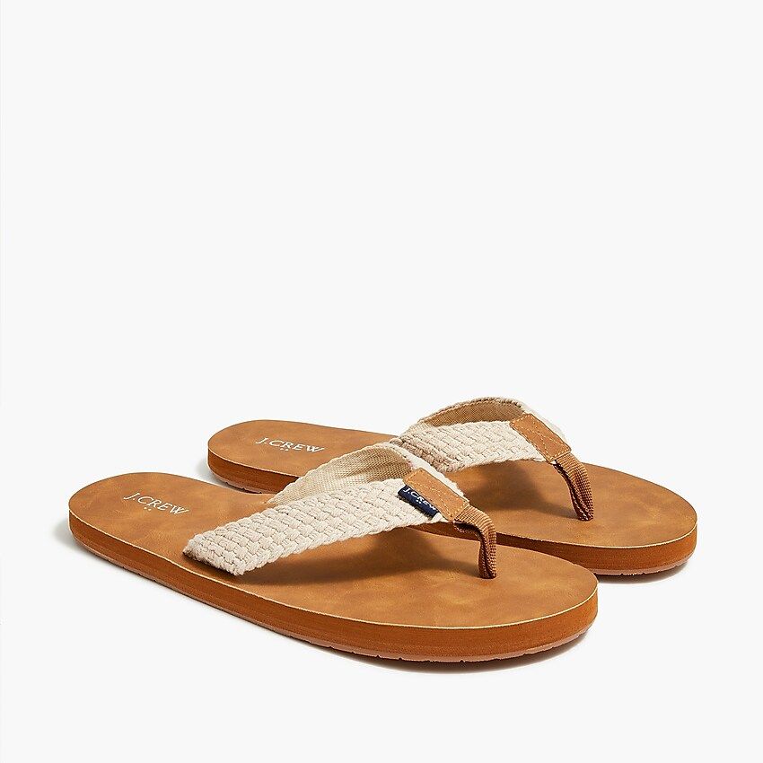 Mixed-rope flip-flops | J.Crew Factory