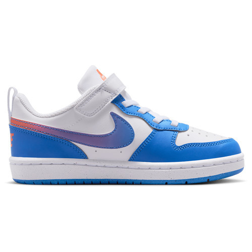 Nike Boys Nike Court Borough Low - Boys' Preschool Shoes White/Bright Violet/Blue Crystal Size 01.0 | Foot Locker (US)