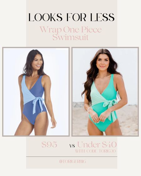 Looks for less! Swim dupe for less than half the price of this designer style. Code torig20 for 20% off #pinklilystyle #summersaltdupe #dupe

#LTKstyletip #LTKunder50 #LTKswim