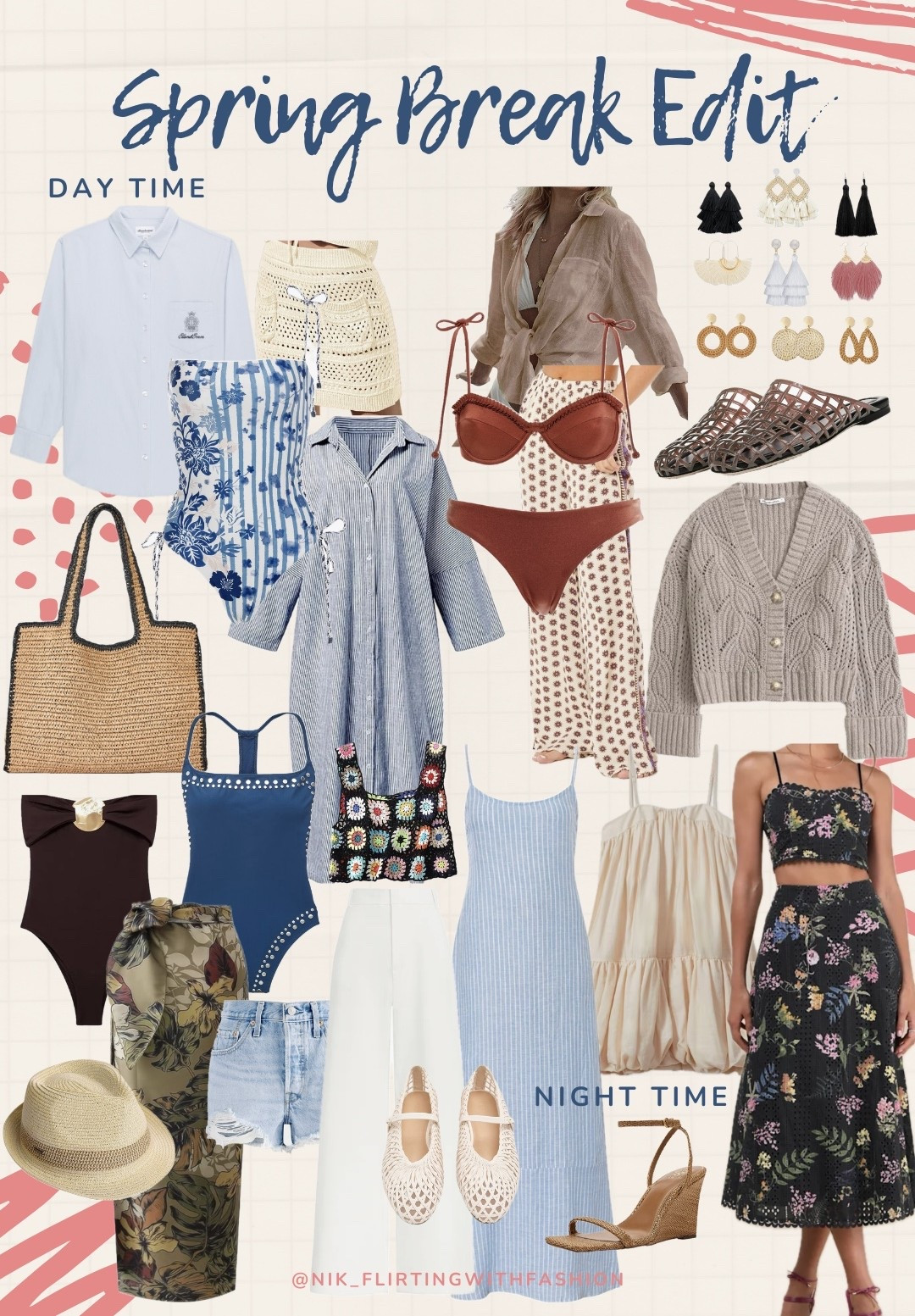 Mix and match :: looks for Spring Break vacation - resort edit. 🌊🐚🏴‍☠️🥥🍍📿

#LTKSwim #LTKOver40 #LTKTravel