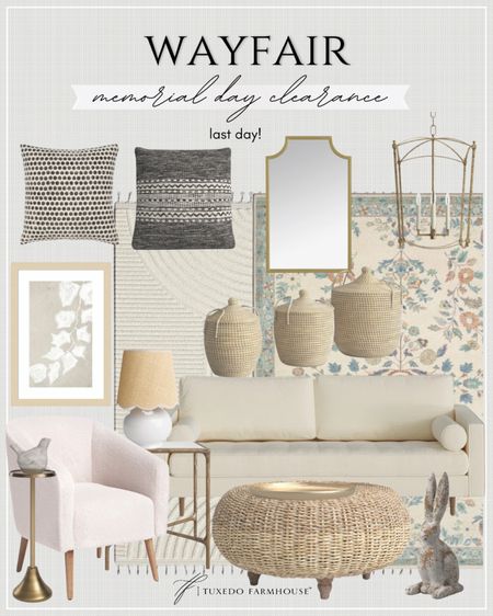 Wayfair - Memorial Day Clearance - Last Day!

Wayfair has still has some amazing deals to take advantage of before the sale ends!  Get yours today!

Seasonal, summer, spring, home decor, sofas, accent chairs, basket, coffee tables, wall art, end tables, lighting, mirrors, trays

#LTKSaleAlert #LTKSeasonal #LTKHome