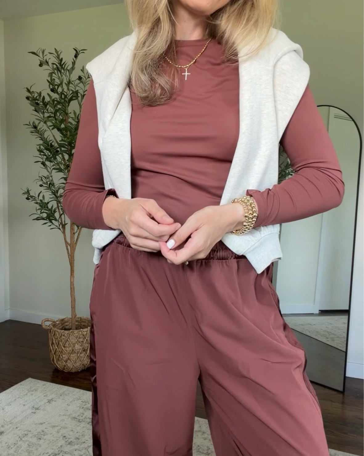 Favorite fall purchase so far has been these wide leg pants with satin side stripe, comfy elastic waist, four great colors. Lightweight so you can wear in warm weather. I sized up one size to medium but I’d say they run tts and you could get your usual size, I just wanted them comfy and relaxed. #walmartfashion

#LTKActive #LTKmomlife #LTKootd