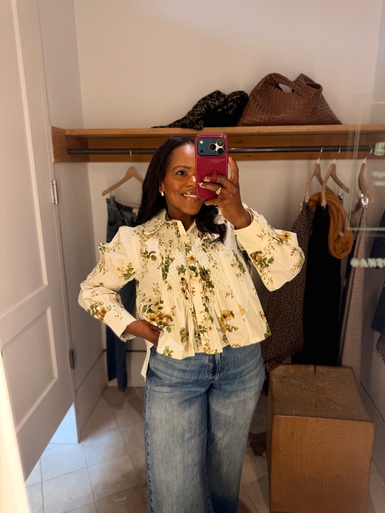 I love this blouse from @Anthropologie - wearing the size M. Perfect for Fall!

#LTKootd #LTKPetite #LTKMidsize