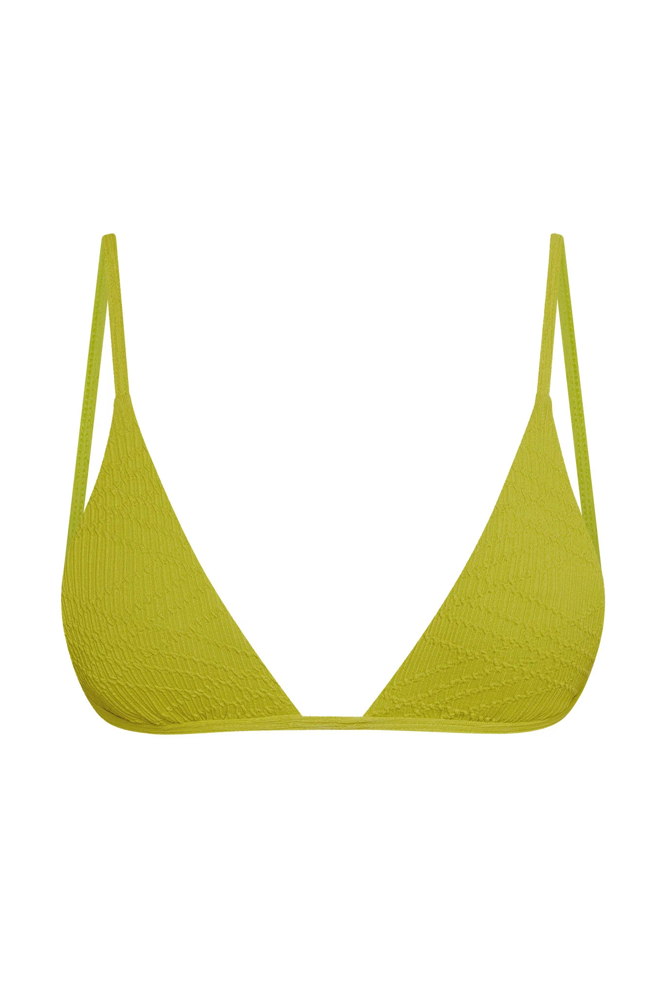 Barbados Top - Chartreuse Summer Plaid | Monday Swimwear
