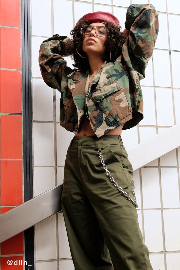 Urban Renewal Remade Cropped Vintage Camo Jacket | Urban Outfitters (US and RoW)