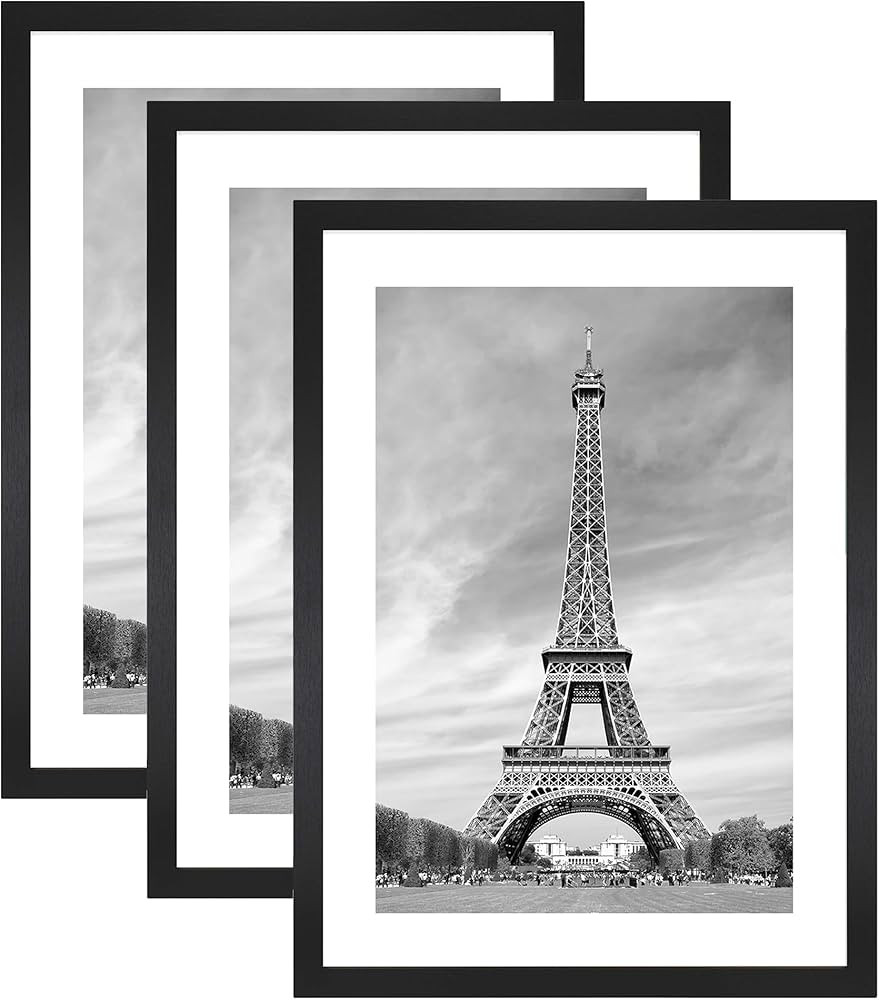 Abtgt 20x28 Picture Frame Set of 3, Display Pictures 16x24 with Mat or 20x28 Without Mat, Poster ... | Amazon (US)