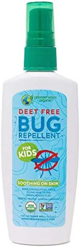 Greenerways Organic Bug Spray for Kids, Kid Friendly Natural Mosquito Repellent, USDA Organic, No... | Amazon (US)
