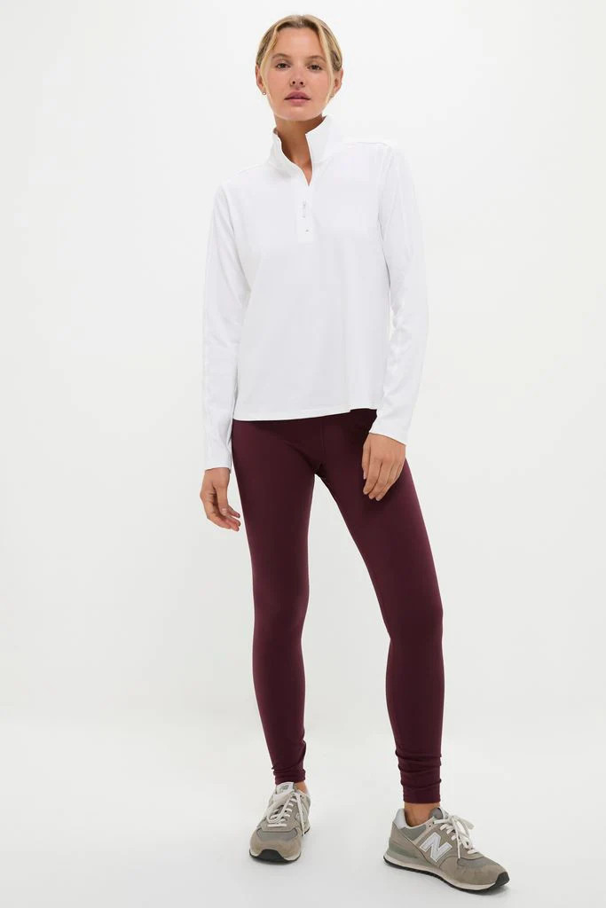 White Performance Jersey Carver Quarter Zip Tee | Tuckernuck (US)