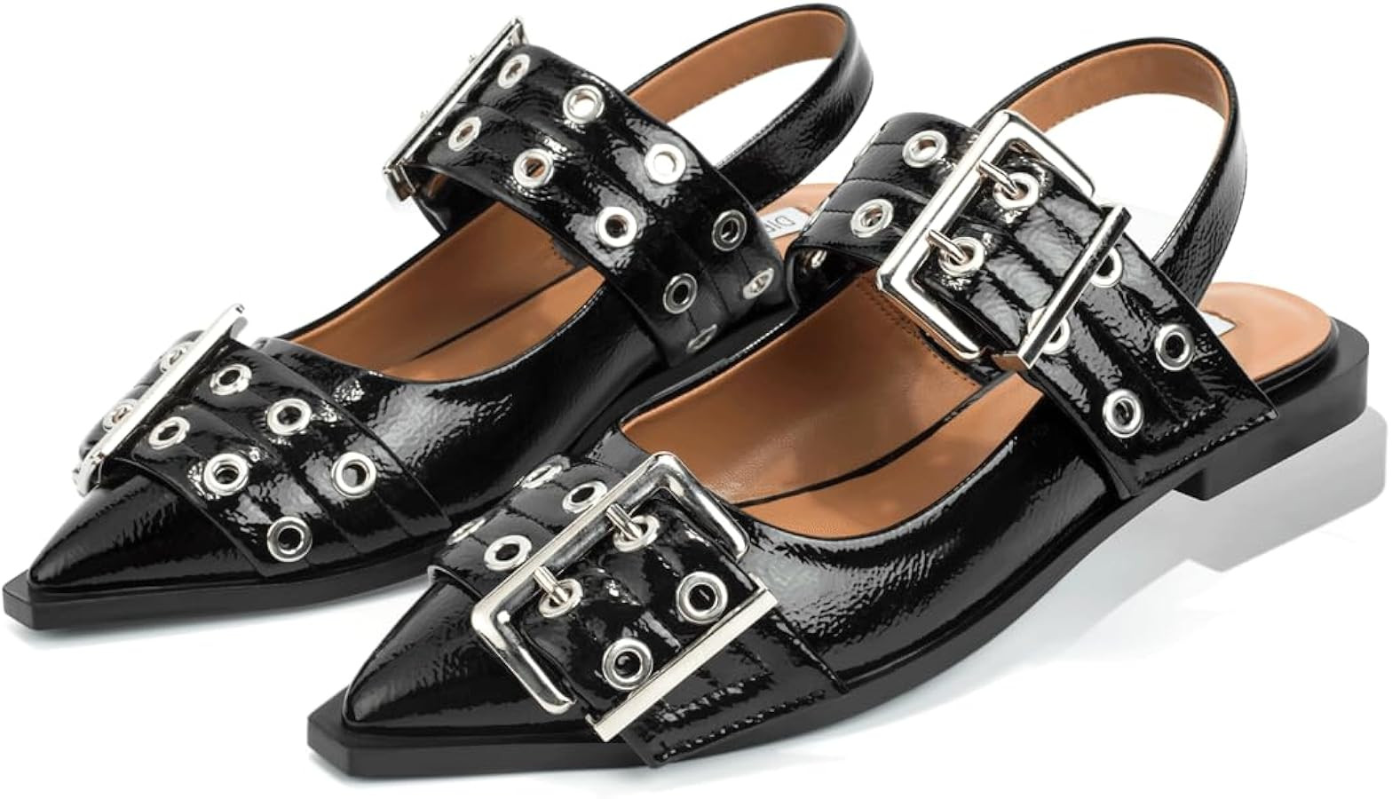 Women's Comfort Flat Shoes with Wide Buckle Detail Fashionable Flat Sandals | Amazon (US)